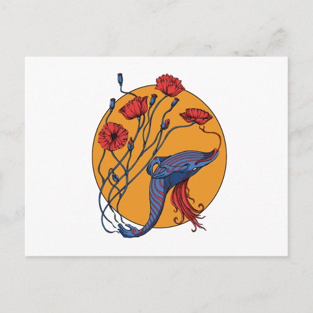 Blue Whale Postcard (Front)