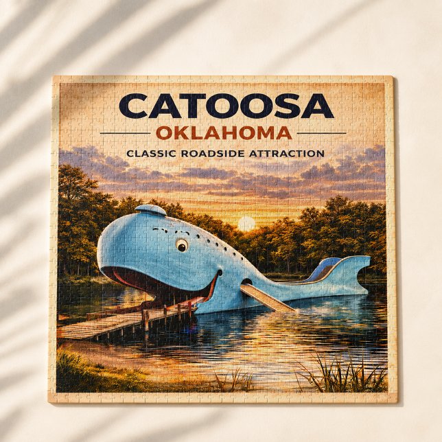 Blue Whale Route 66 Roadside Adventure Jigsaw Puzzle (Creator Uploaded)