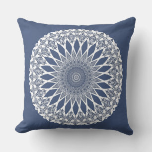 Blue Whale Shark Tristyns Mandala Cushion