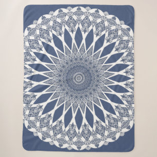 Blue Whale Shark Tristyns Mandala Sherpa Blanket