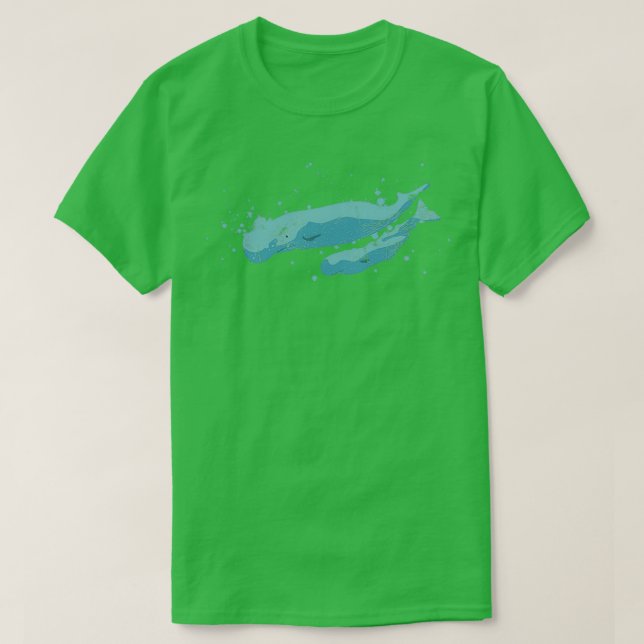 Blue whale Sperm Sea mammal 1 T-Shirt (Design Front)