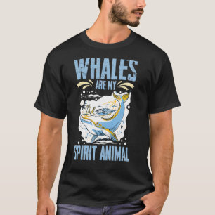 Blue Whale Tail Humpback Whales Quotes Right Anima T-Shirt
