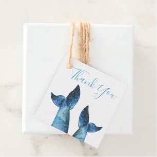 Blue Whale Tale Favour Tags