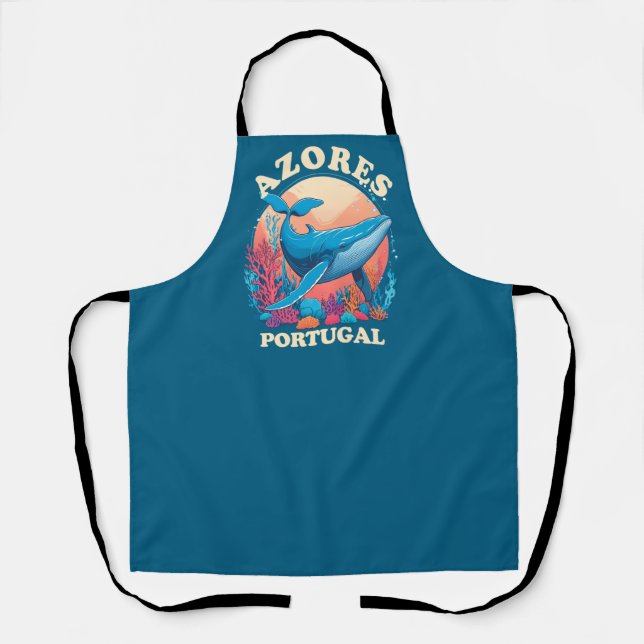 Blue Whale Watching in Azores Apron (Front)