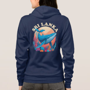 Blue whale watching in Sri Lanka Hoodie