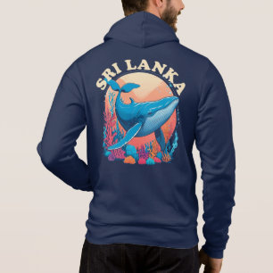 Blue whale watching in Sri Lanka Hoodie