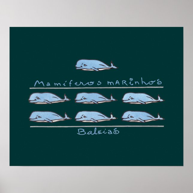 Blue Whales Poster (Front)