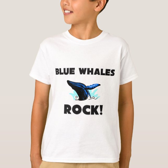 Blue Whales Rock T-Shirt (Front)
