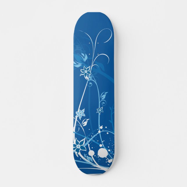 Blue Whimsy Skateboard (Front)