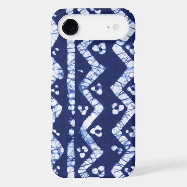 Blue/White African Batik Case (Back)