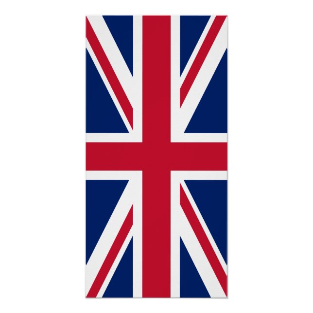 Blue White and Red Union Jack Poster (Front)