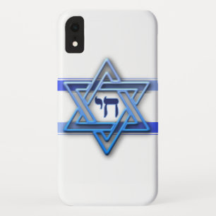 Blue White and The Star of David - iPhone 4 -Case Case-Mate iPhone Case