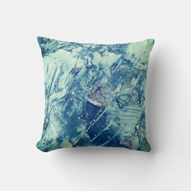 Blue & White Art Painting  Cushion (Front)