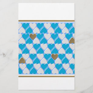 Blue, white Bavarian pattern. Stationery