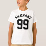 Blue White & Black Kids | Sports Jersey Design T-Shirt<br><div class="desc">Blue White & Black Kids | Sports Jersey Design • Kids Football Jersey T-Shirt</div>