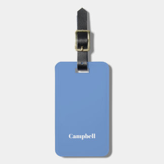 Blue white business sharp acrylic luggage tag