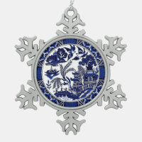 Blue & White China Blue Willow Design