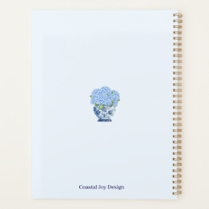 Blue & White Chinoiserie Floral Nantucket Notebook Planner