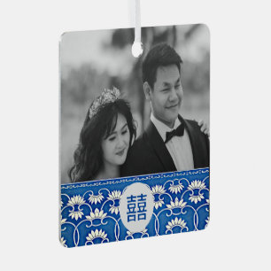 Blue & white  Chinoiserie -wedding   Metal Tree Decoration