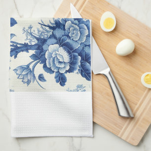 Blue & White chinoiseries Tea Towel