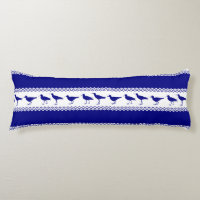 Blue White Coastal Sandpiper Bird Stripes