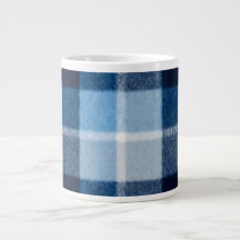Blue White Cosy Plaid Flannel