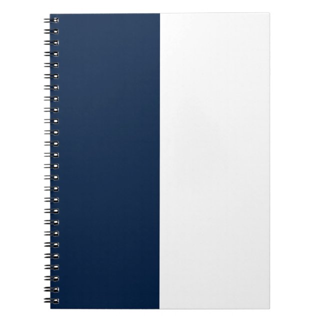 Blue & White CUSTOM Notebook (Front)