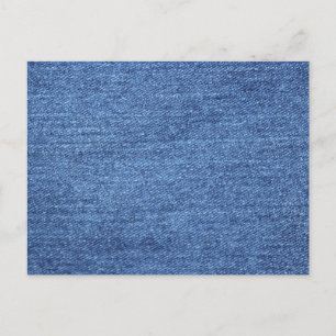 Blue White Denim Texture Look Image Postcard