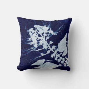 Blue & White Floral Cyanotype Art Cushion