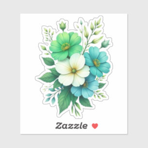 Blue White Flowers Bouquet-57453