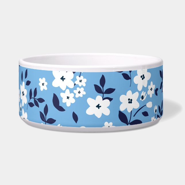 Blue, White Flowers: Vintage (Front)