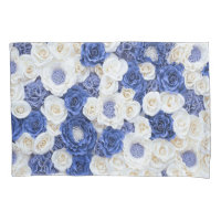 Blue White Fowers Elegant Girly