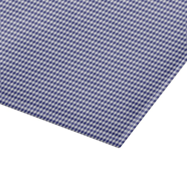 Blue-White Gingham-11 x 8 GLASS CUTTING BOARD (Corner)