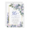 Blue White Gold Floral 95th Birthday