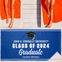 Blue White Graduate 2024 Graduation Keepsake