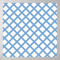 Blue White Harlequin Diamond Stripe Pattern