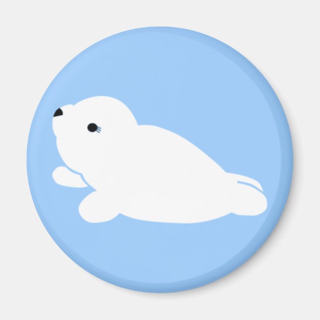 Blue White-Harp Magnet (Front)