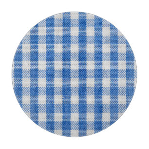 Blue-white lined dining clothes. cutting board