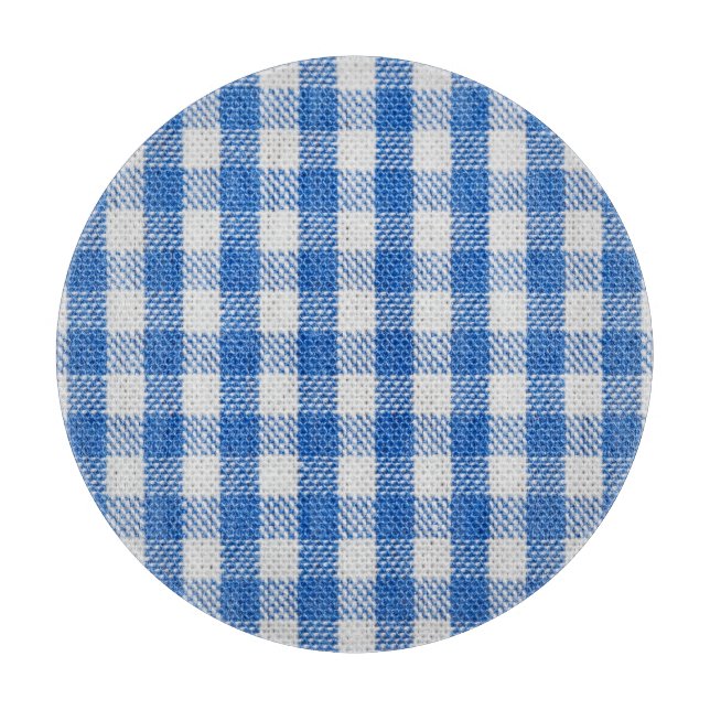 Blue-white lined dining clothes. cutting board (Front)