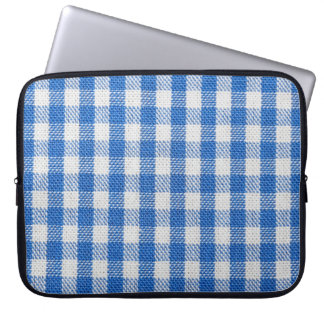 Blue-white lined dining clothes. laptop sleeve