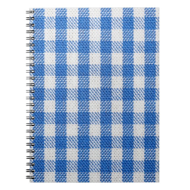 Blue-white lined dining clothes. notebook (Front)