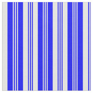 Blue & White Lines/Stripes Pattern Fabric