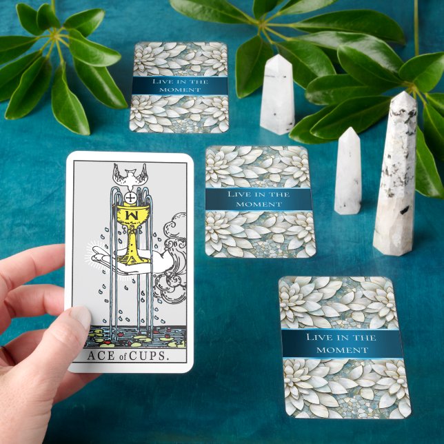 Blue White Lotus Flowers  Playing Cards (Insitu)