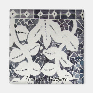 Blue & White Magnet