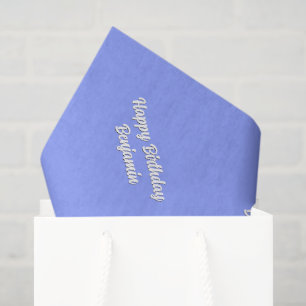 Blue White Matching  Tissue Paper