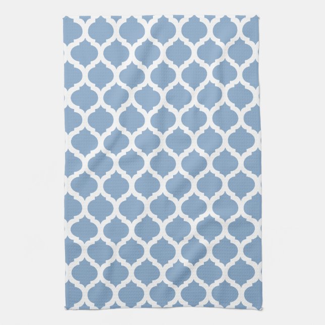 Blue & White Moroccan Tea Towel (Vertical)