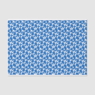 BLUE & WHITE PAISLEY PATTERNS TISSUE PAPER