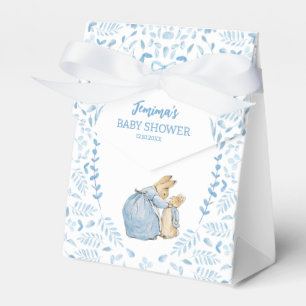 Blue White Peter the Rabbit Beatrix Baby Shower Favour Box