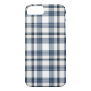 Blue White Plaid 1 Case-Mate iPhone Case