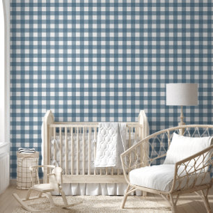 Blue white plaid cute wallpaper 